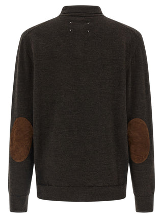 Brown Wool Polo Shirt