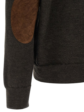 Brown Wool Polo Shirt