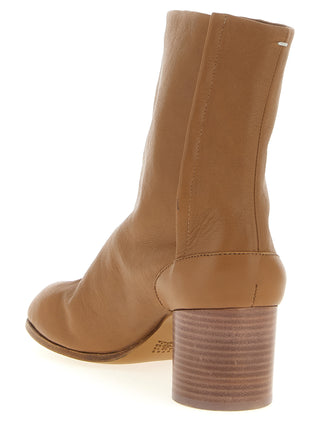 Brown Lambskin Ankle Boots
