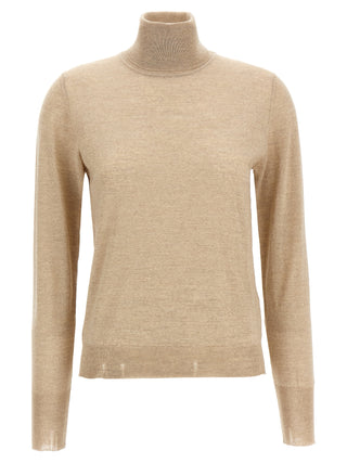 Cárdigan beige de lana virgen