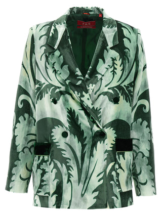 Bicolor Viscose Blazer
