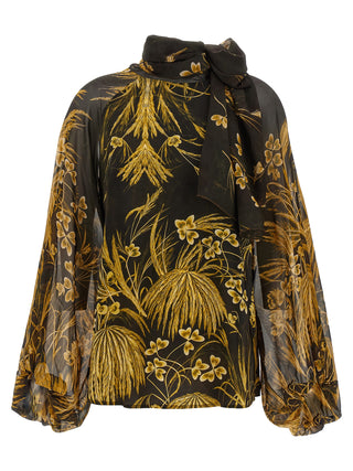 Blusa multicolor de viscosa