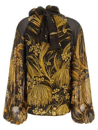 Blusa multicolor de viscosa