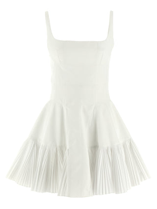 White Poplin Short Dress
