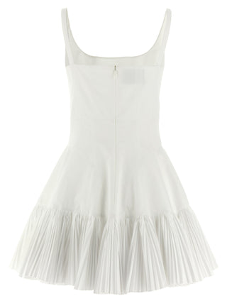 White Poplin Short Dress