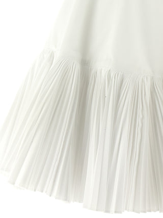 White Poplin Short Dress