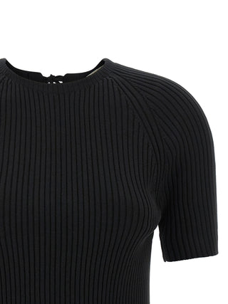 Black Cotton Cardigan