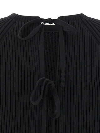 Black Cotton Cardigan