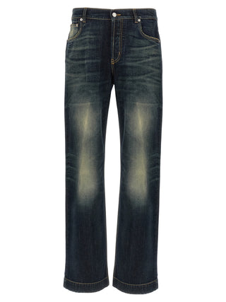 Blue Cotton Jeans Denim
