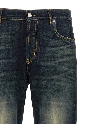 Blue Cotton Jeans Denim