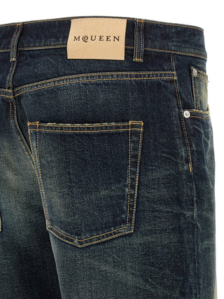 Blue Cotton Jeans Denim