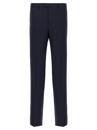 Blue Virgin Wool Two-Piece Suit