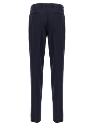 Blue Virgin Wool Two-Piece Suit