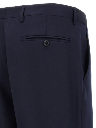 Blue Virgin Wool Two-Piece Suit