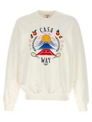 Sudadera blanca de algodón