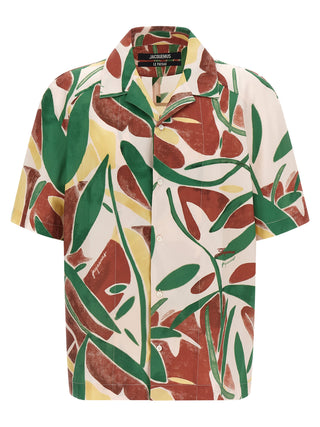 Blusa multicolor de algodón  