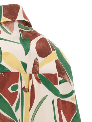 Blusa multicolor de algodón  