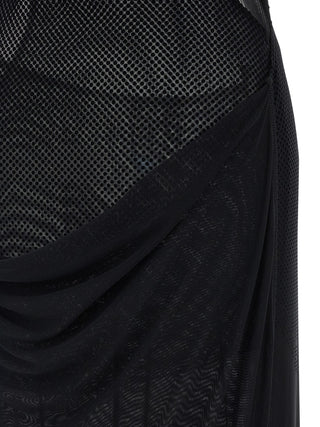 Black Polyamide Long Dress