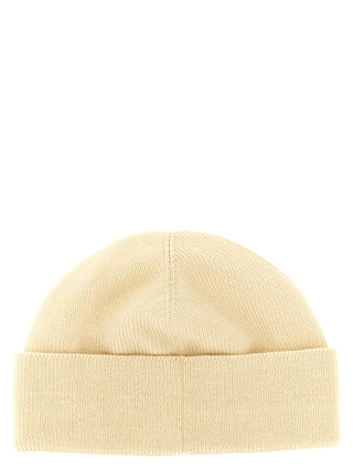 Beige Cotton Beanie