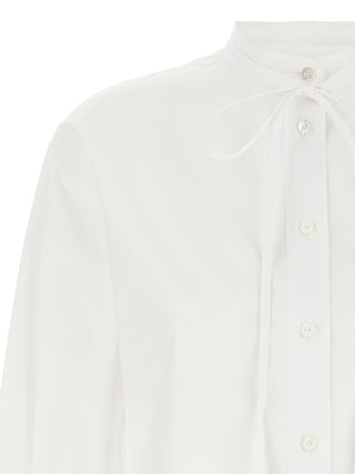 Blusa de algodón blanca