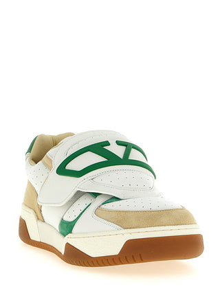 Multicolor Leather Athletic Sneakers