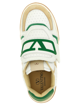 Multicolor Leather Athletic Sneakers