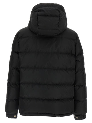 Black Polyamide Full-Length Jacket