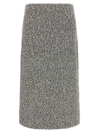Black Polyamide Midi Skirt