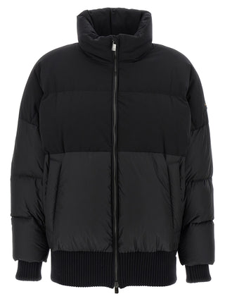 Black Nylon Bomber