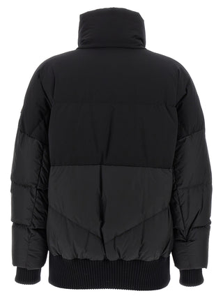 Black Nylon Bomber