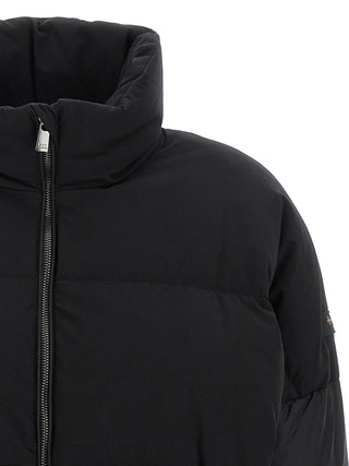 Black Nylon Bomber