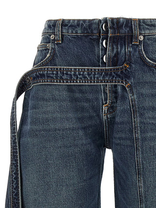 Blue Cotton Jeans Denim