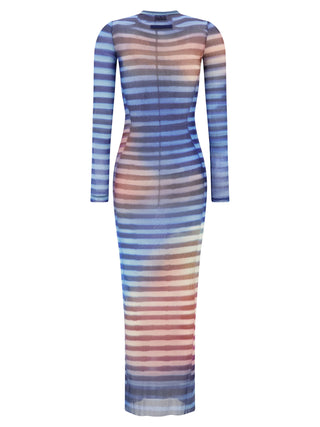 Multicolor Polyamide Long Dress