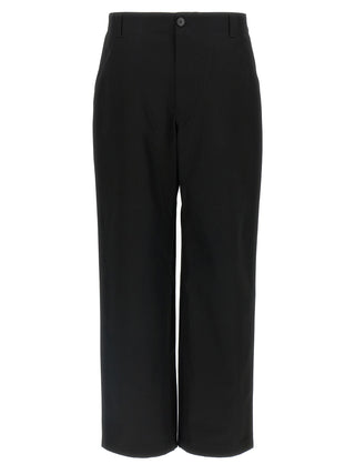 Pantalones casuales de algodón negro