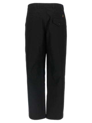Pantalones casuales de algodón negro