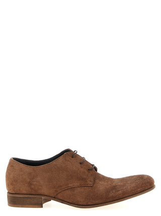 Brown Suede Leather Oxfords And Derbies