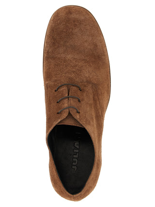 Brown Suede Leather Oxfords And Derbies