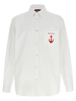 Blusa de algodón blanca
