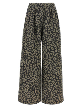 Pantalones casuales multicolor de algodón