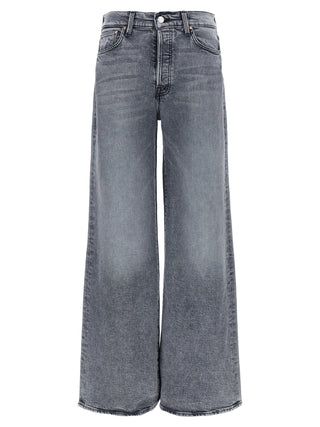 Gray Cotton Relaxed Fit Jeans