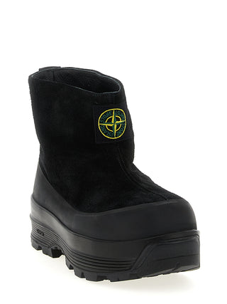 Botines negros de goma