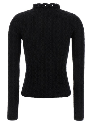 Black Wool Cardigan