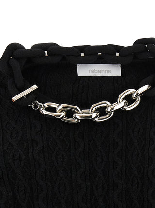 Black Wool Cardigan