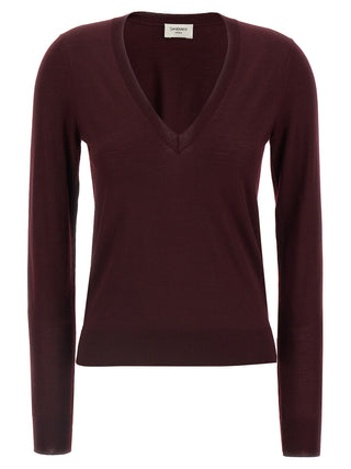 Bordeaux Virgin Wool Cardigan