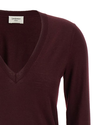 Bordeaux Virgin Wool Cardigan