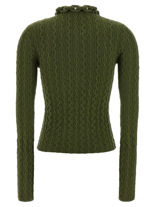 Bicolor Wool Cardigan