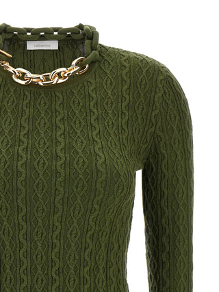 Bicolor Wool Cardigan