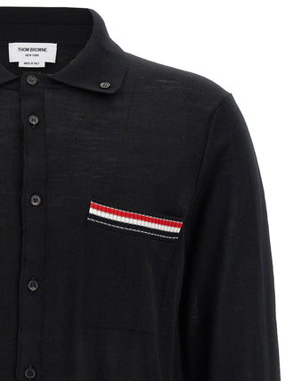 Black Virgin Wool Cardigan