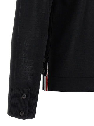 Black Virgin Wool Cardigan