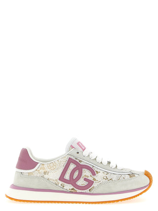 Multicolor Leather Athletic Sneakers